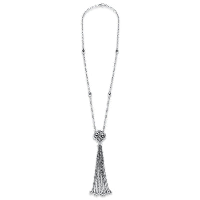 sterling silver tassel necklace