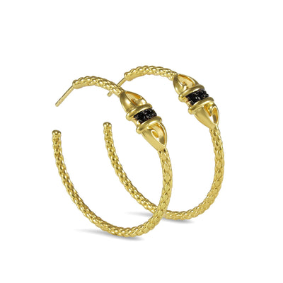 gold hoop earrings