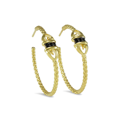 gold hoop earring