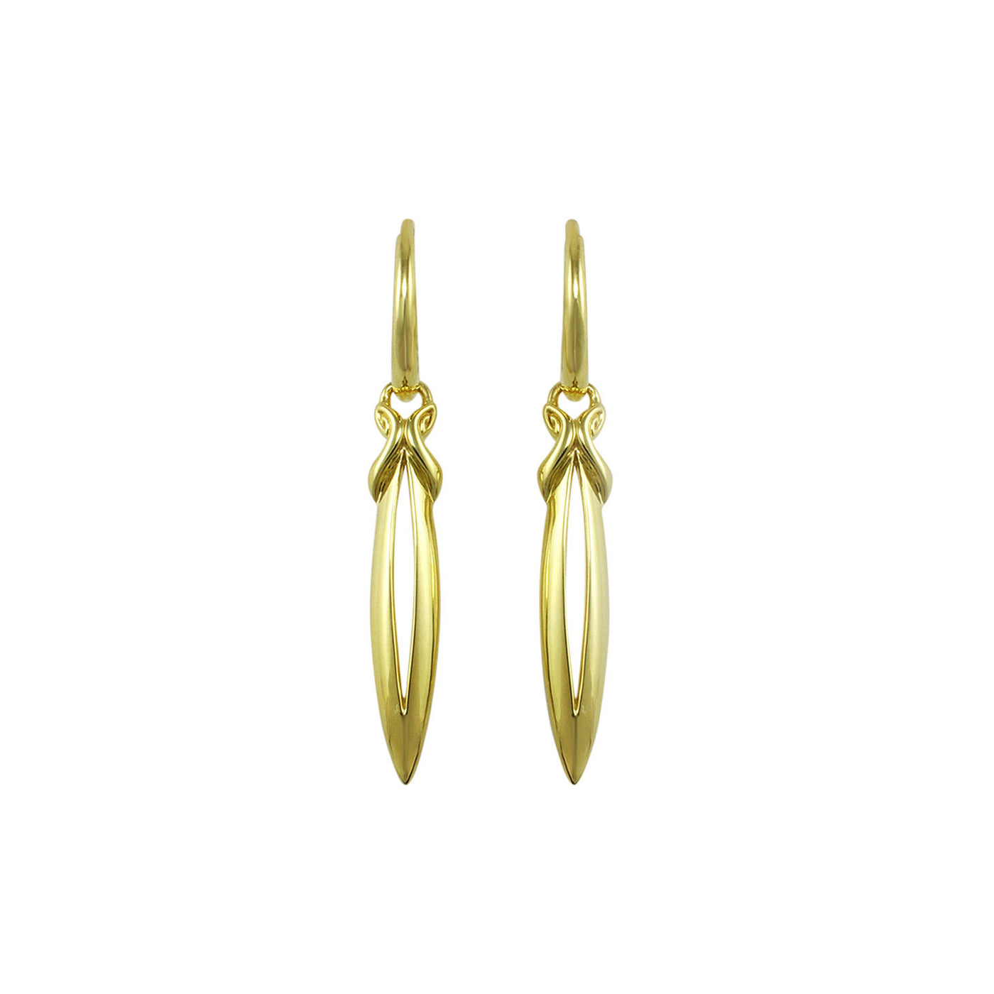 gold drop earring