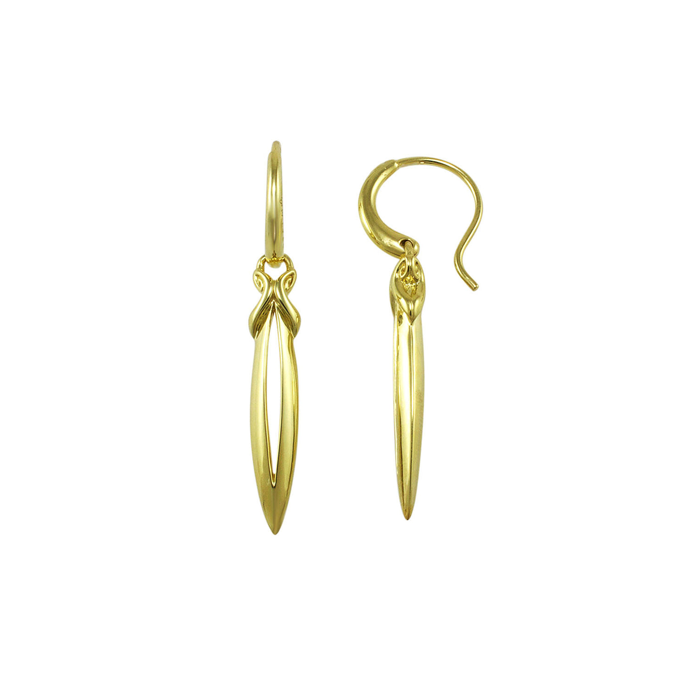 gold dangle earring