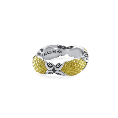 Mosaic Python Stack Ring 6.5 - Two Tone