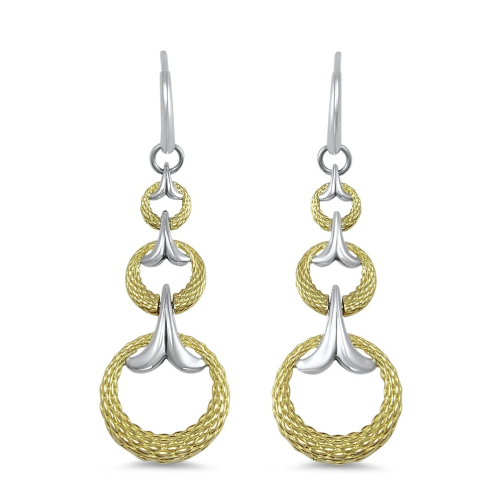 two tone swing earring