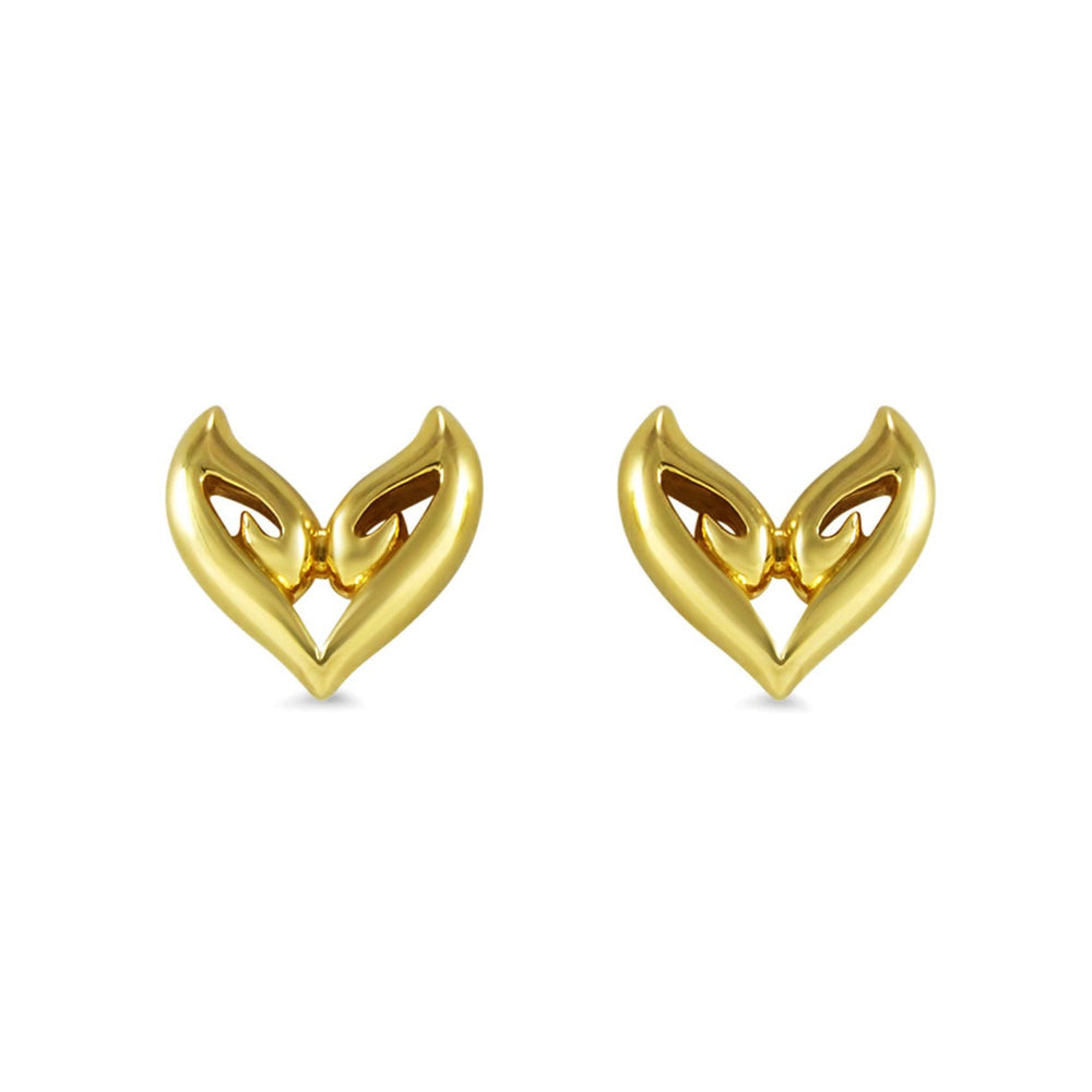 gold vermeil stud earrings
