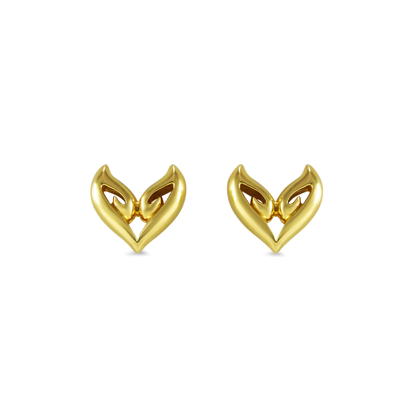 gold vermeil stud earrings