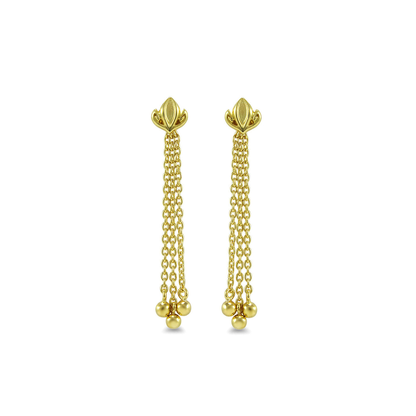 gold tassel earring