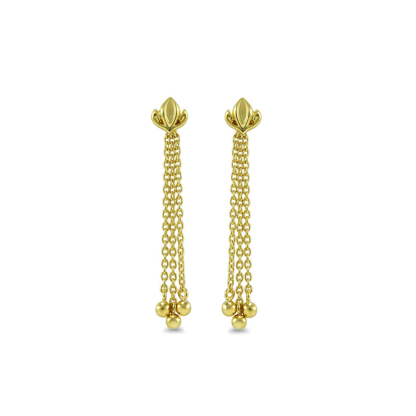 gold tassel earring