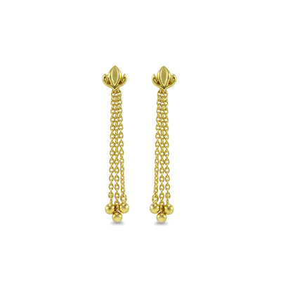 gold tassel earring
