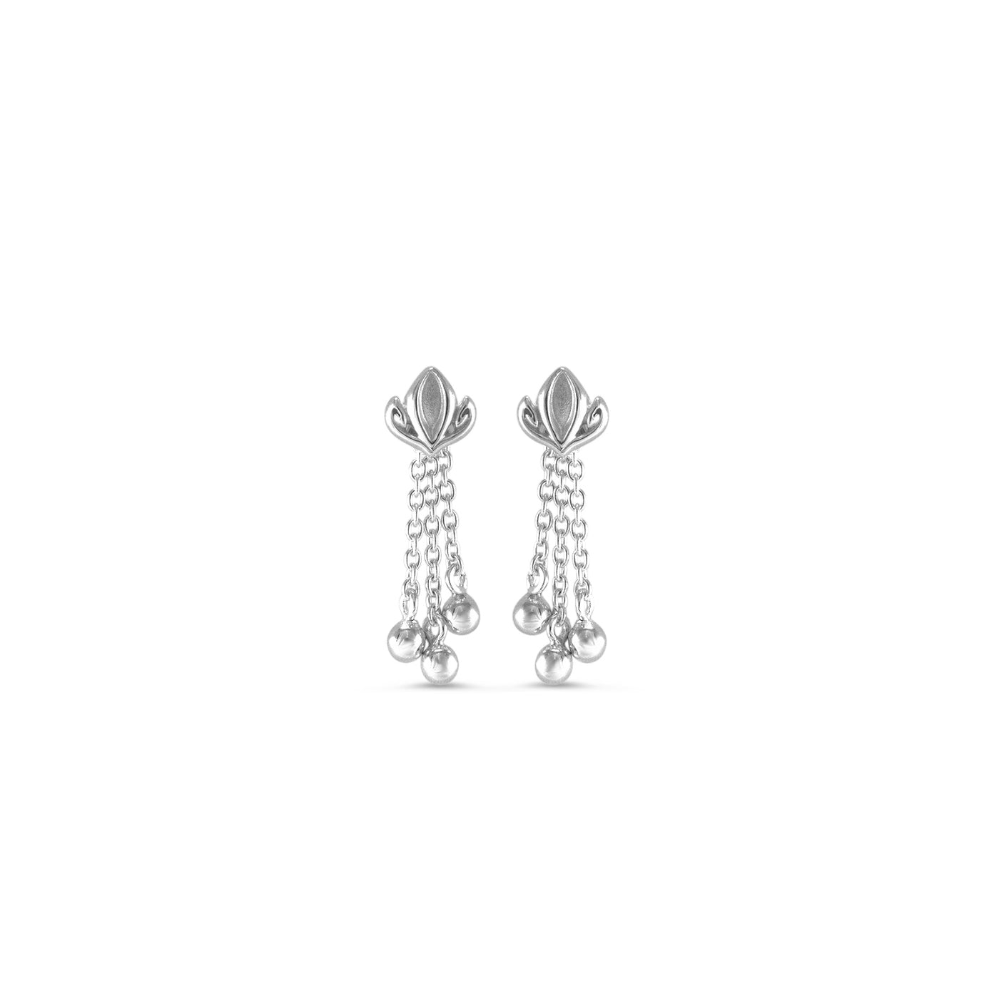 sterling silver tassel earring