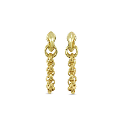 gold chain earrings