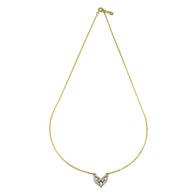 Victorious gold cz pendant