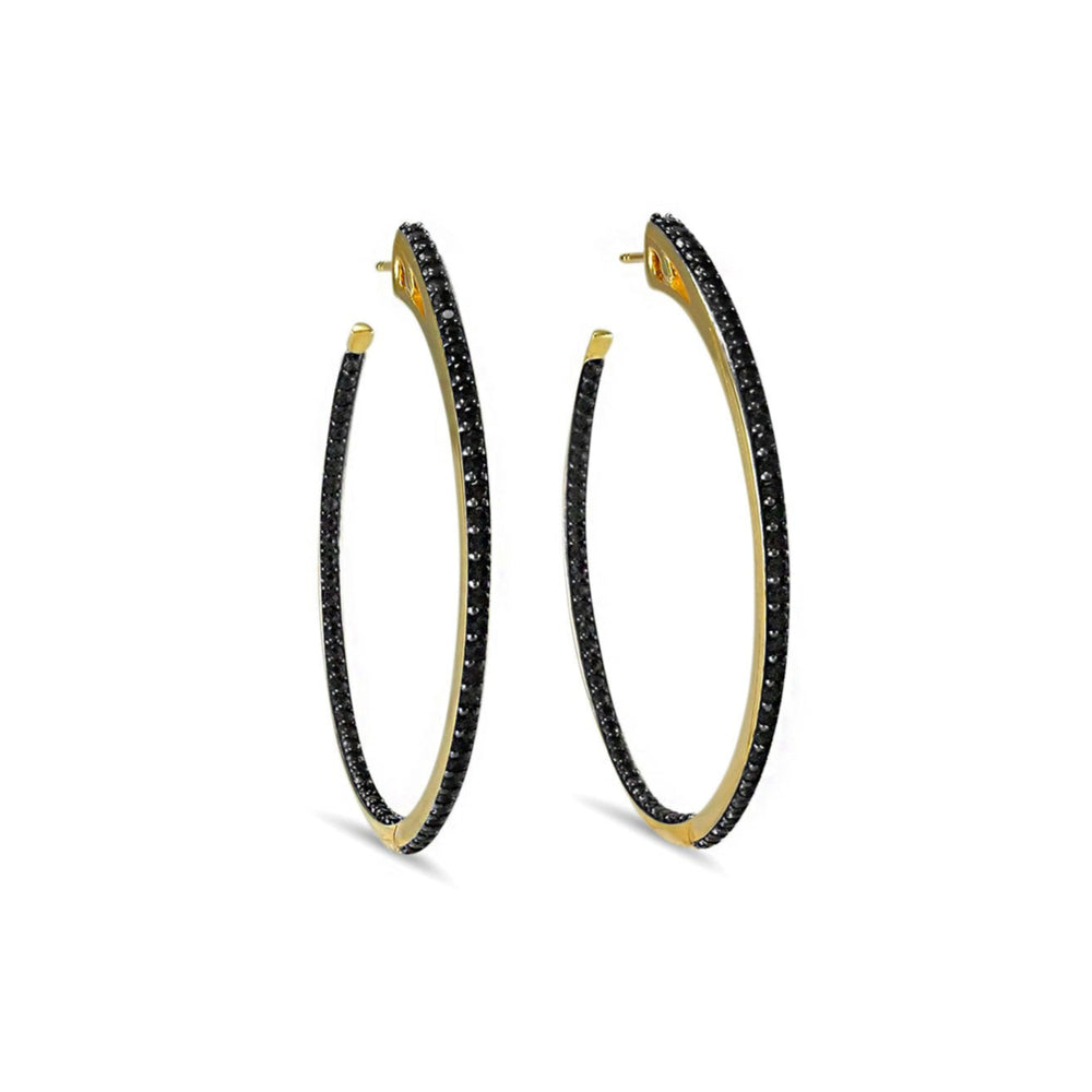 gold vermeil hoop earrings