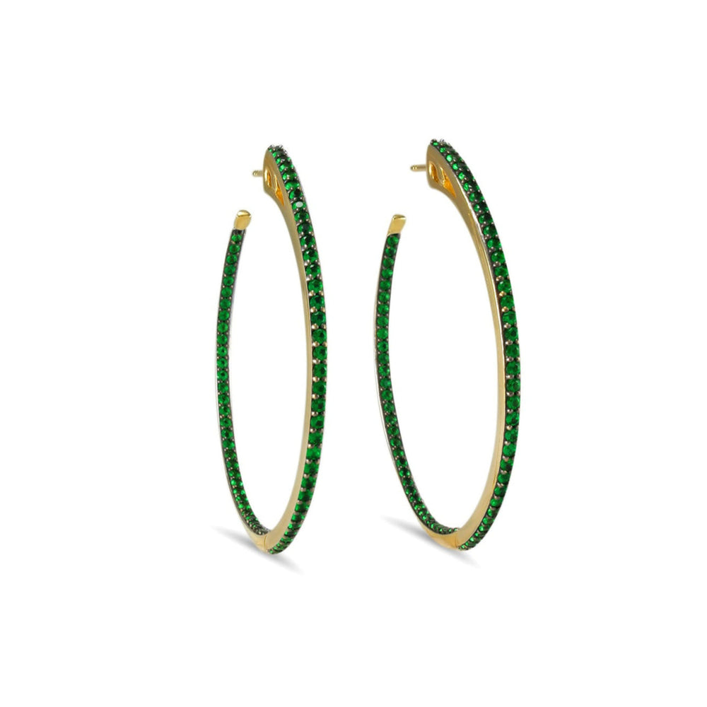 gold vermeil hoop earrings