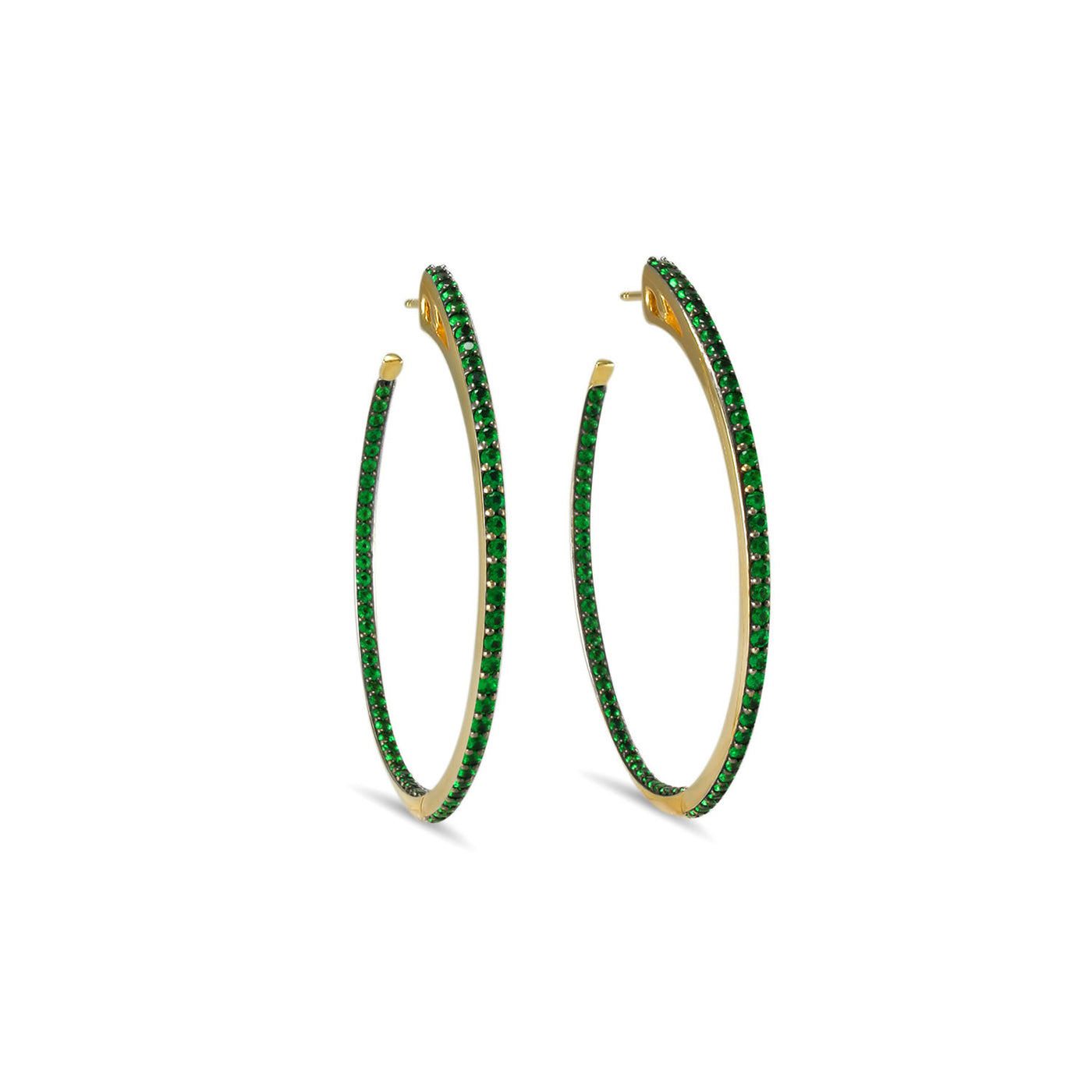 gold vermeil hoop earrings