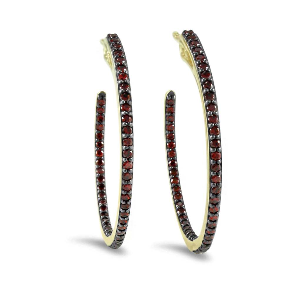 18k gold vermeil hoop earrings