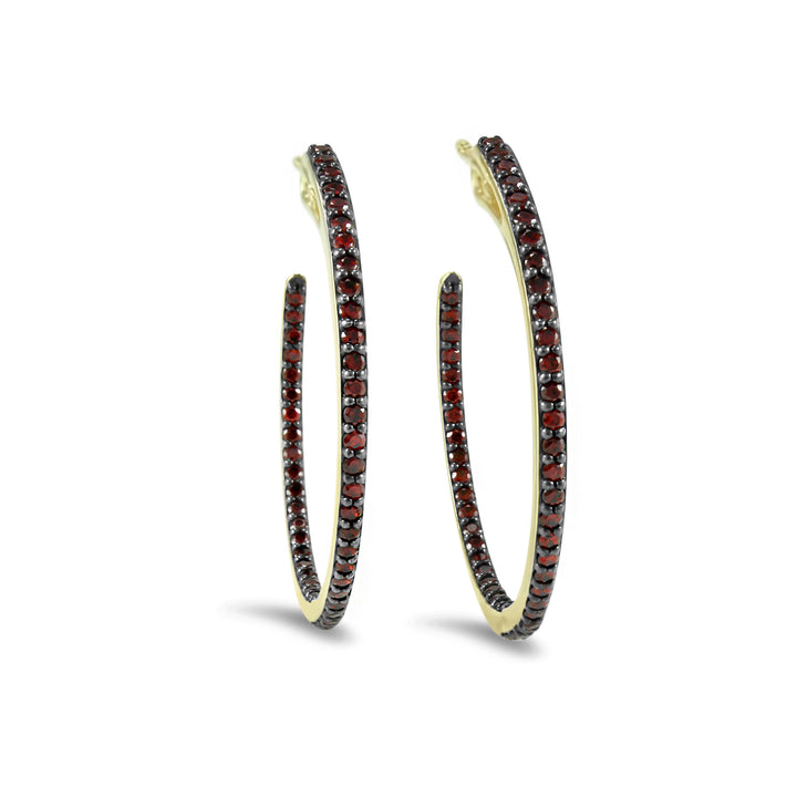 18k gold vermeil hoop earrings