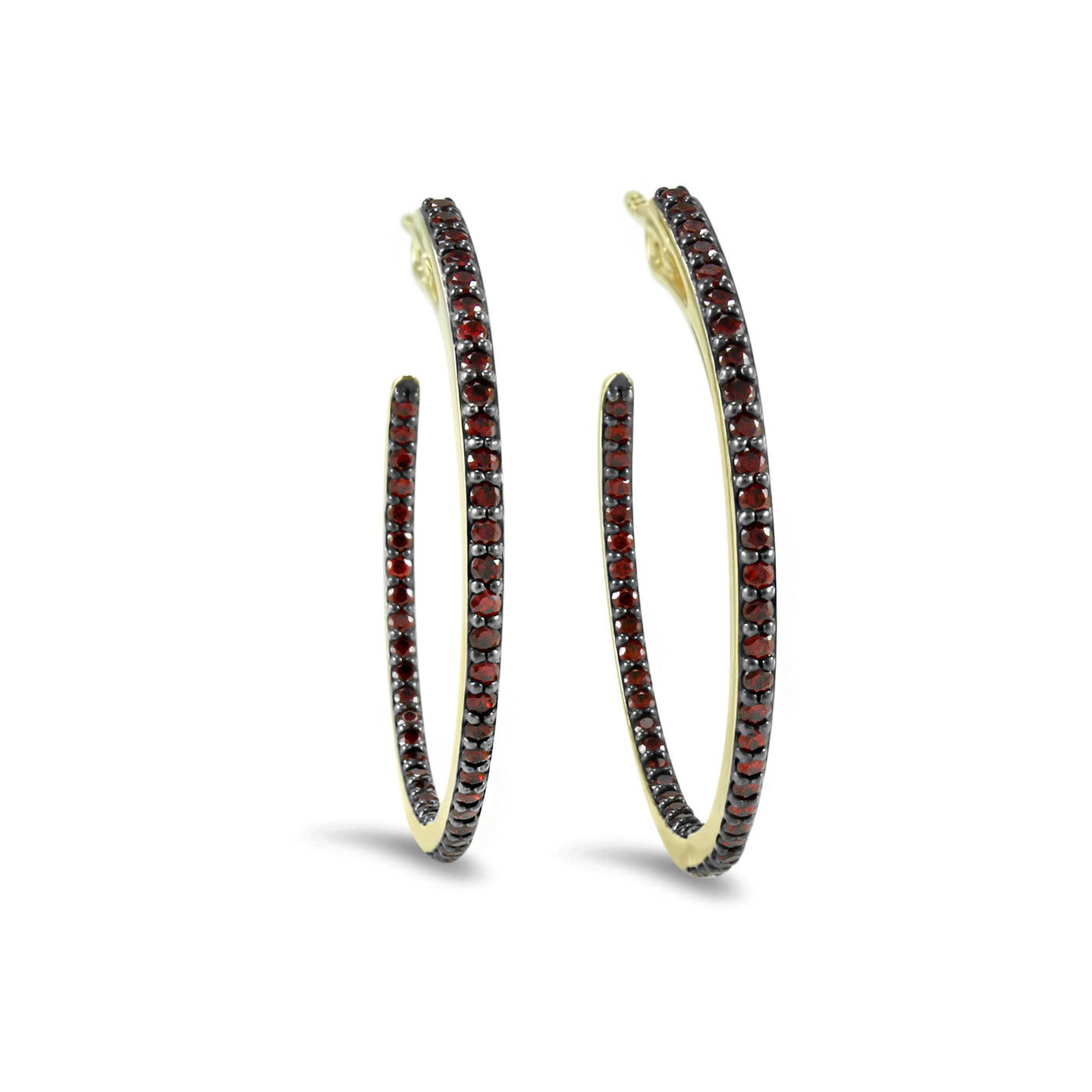 18k gold vermeil hoop earrings