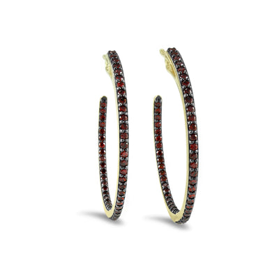 18k gold vermeil hoop earrings