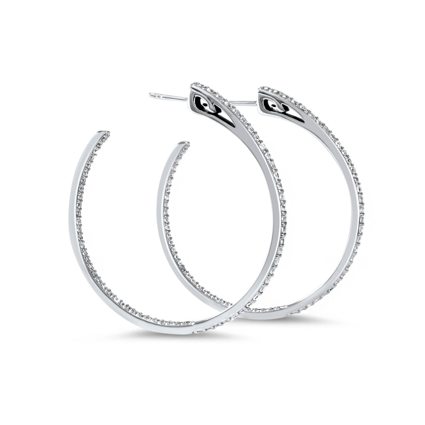 sterling silver hoop earrings