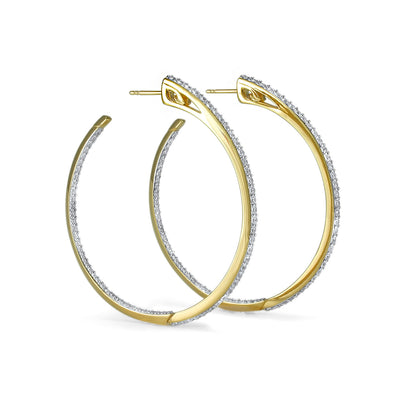 gold vermeil hoop earrings