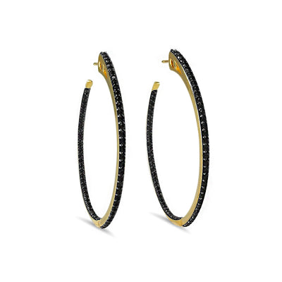 18k gold hoop earrings