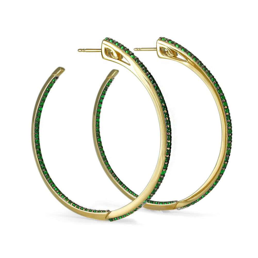 18k gold vermeil hoop earrings