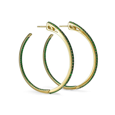 18k gold vermeil hoop earrings
