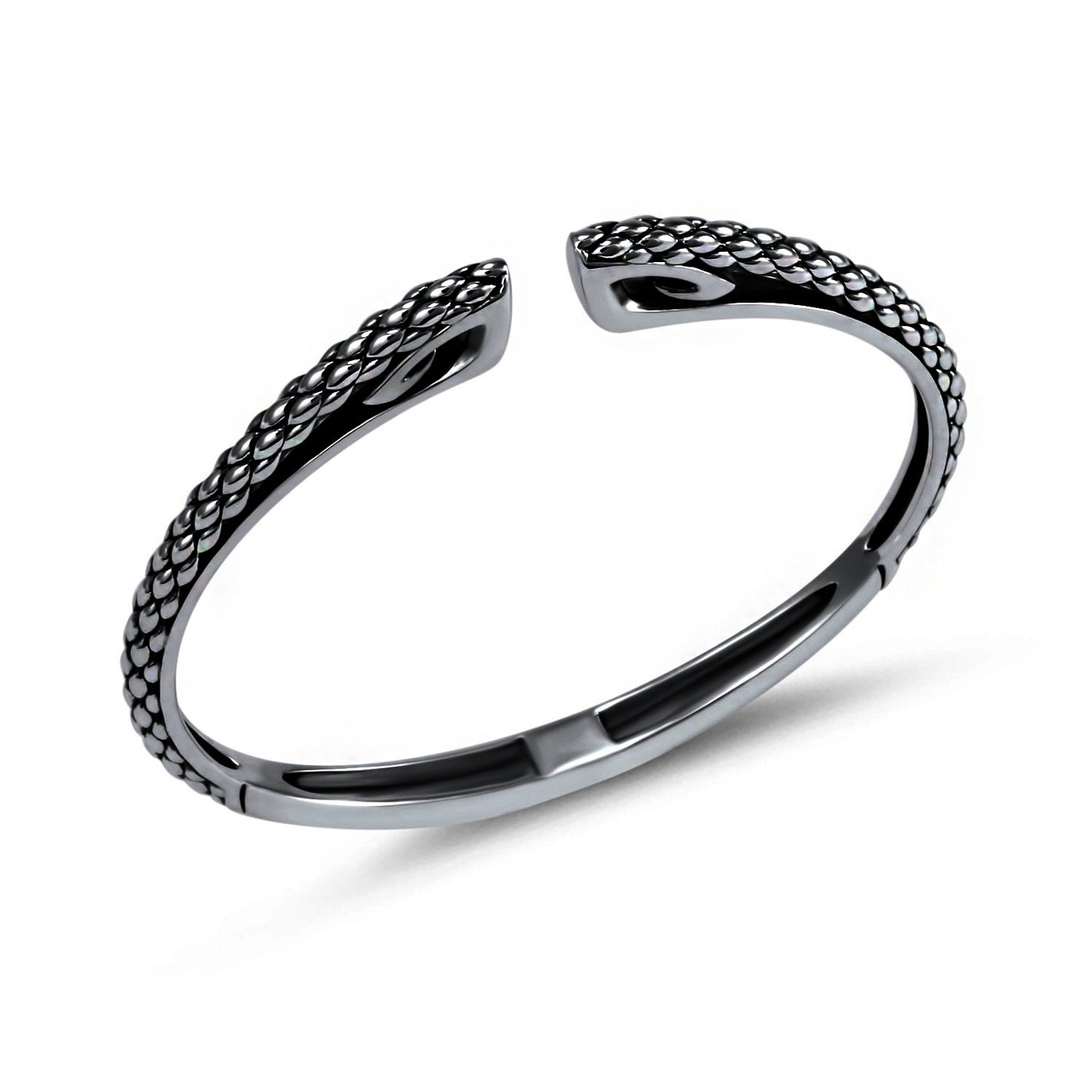 black ruthenium cuff bracelet