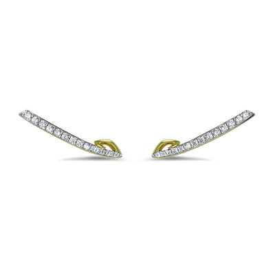 gold crawler earring