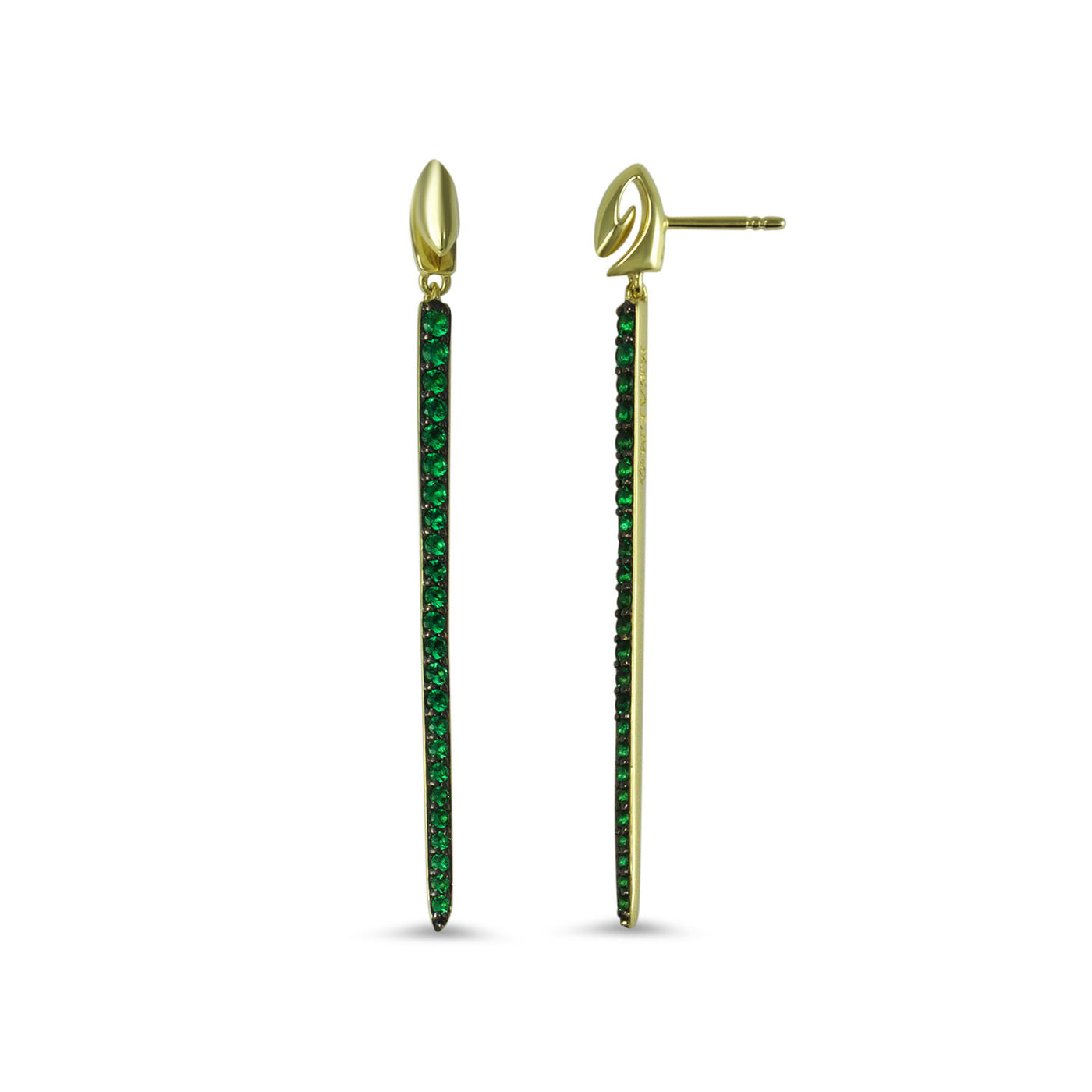 gold drop earrings