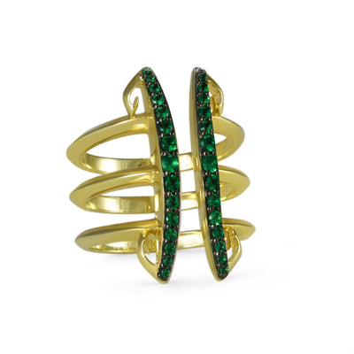 green statement ring