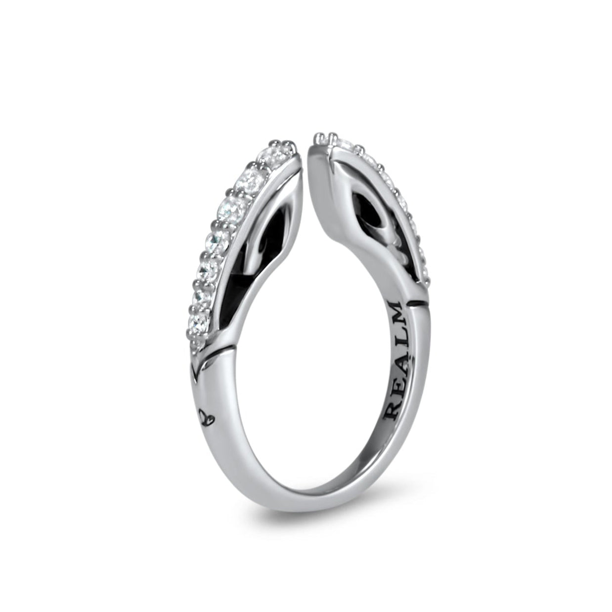 Sterling Silver Pavé Stacking Ring | CZ Stackable Rings – REALM