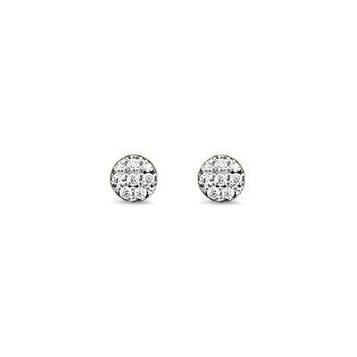 Pave stud earring