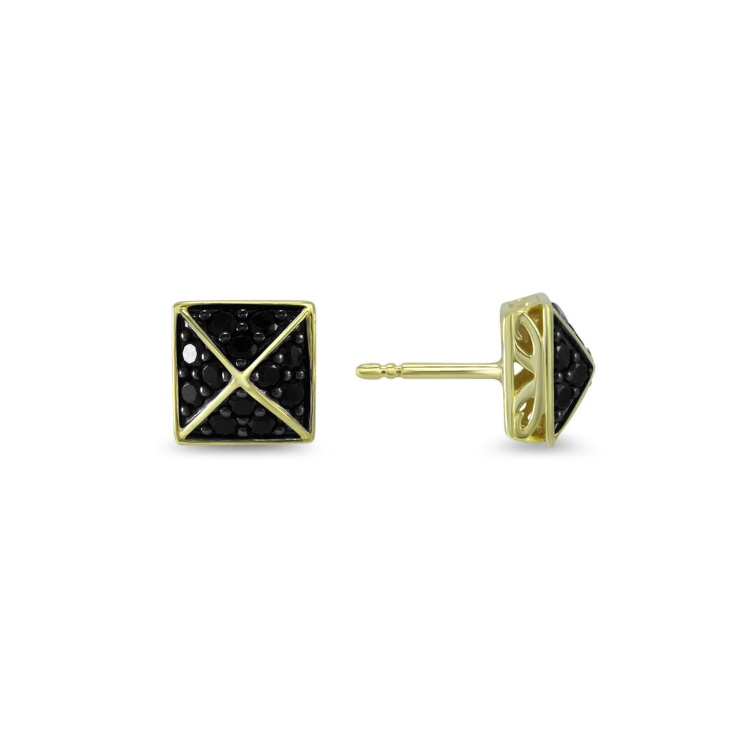 gold stud earrings
