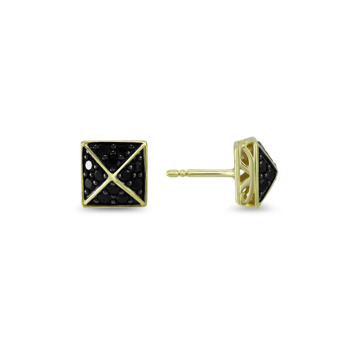 gold stud earrings