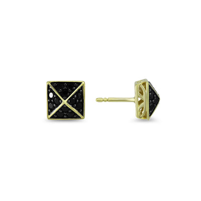 gold stud earrings