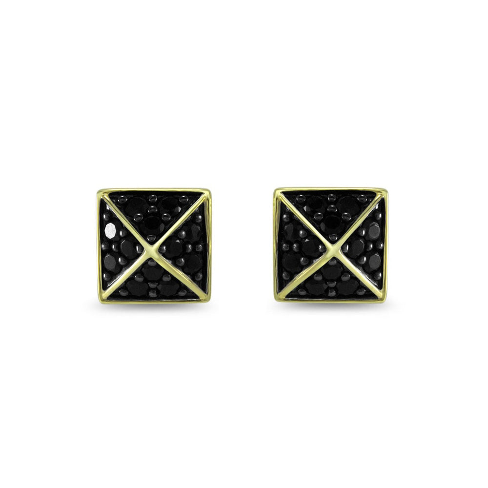 gold stud earring