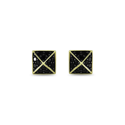 gold stud earring