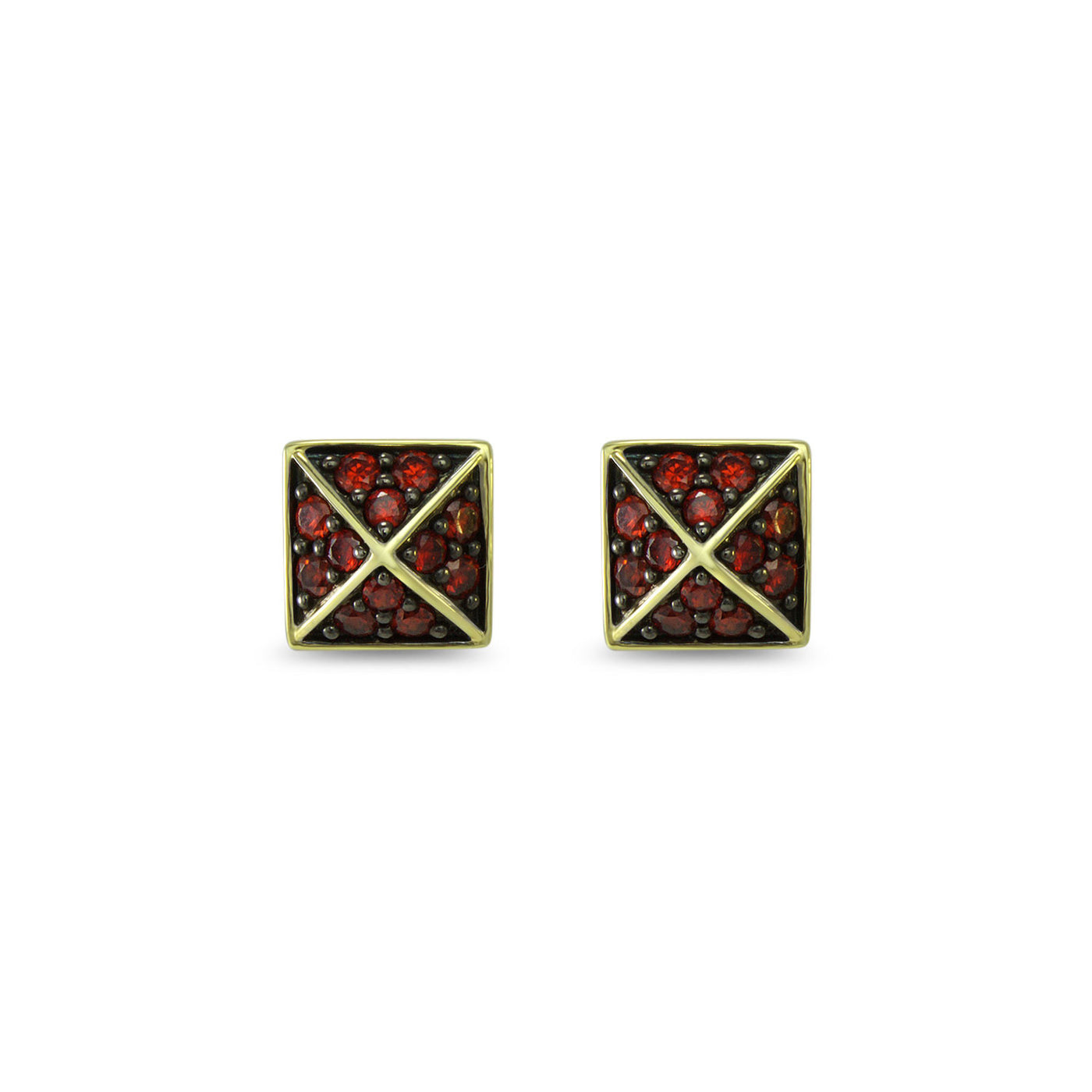 18k gold stud earring