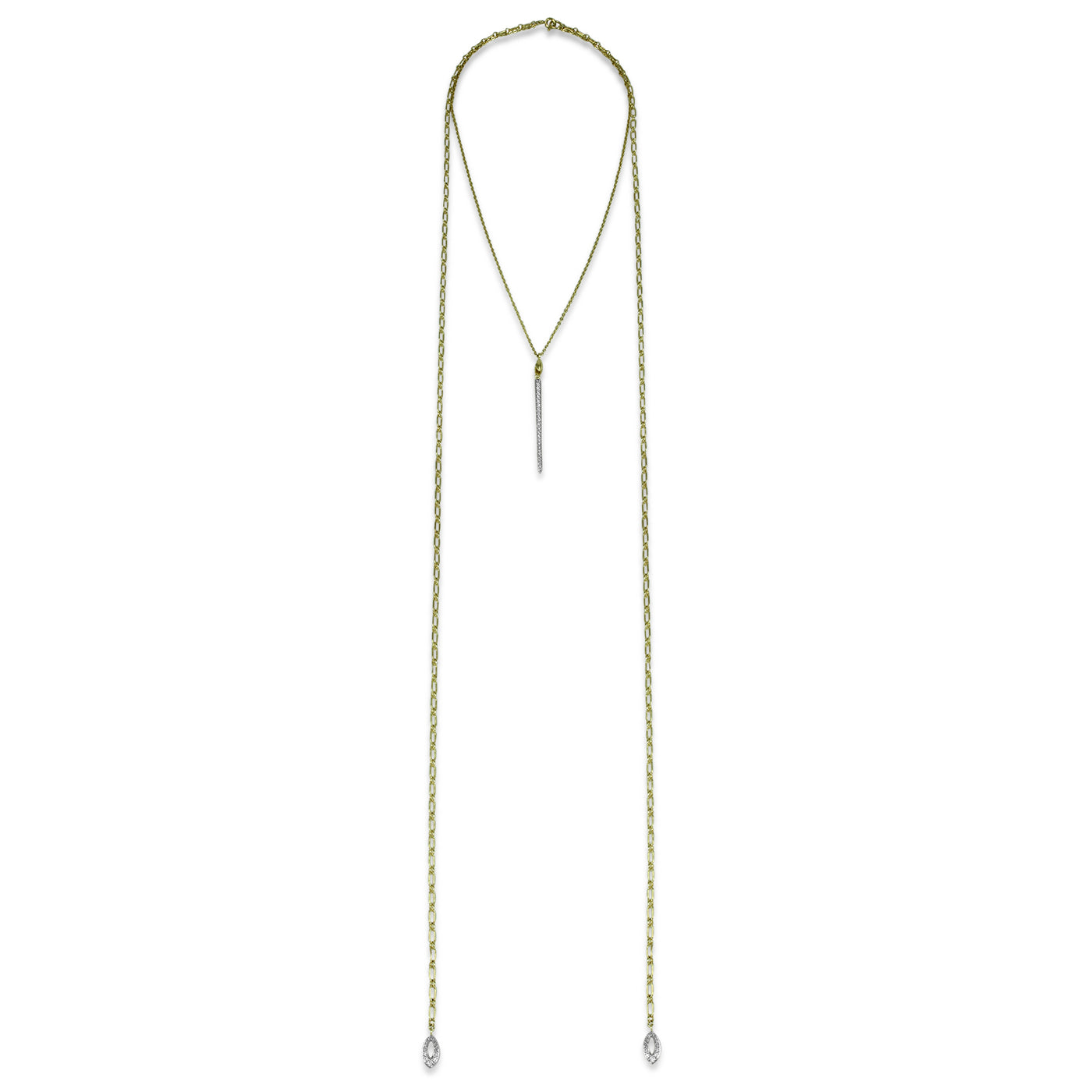 gold chain lariat