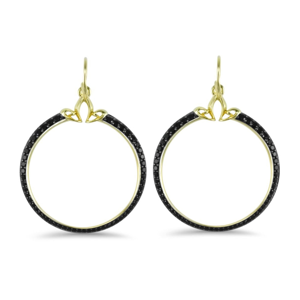 gold pave earring