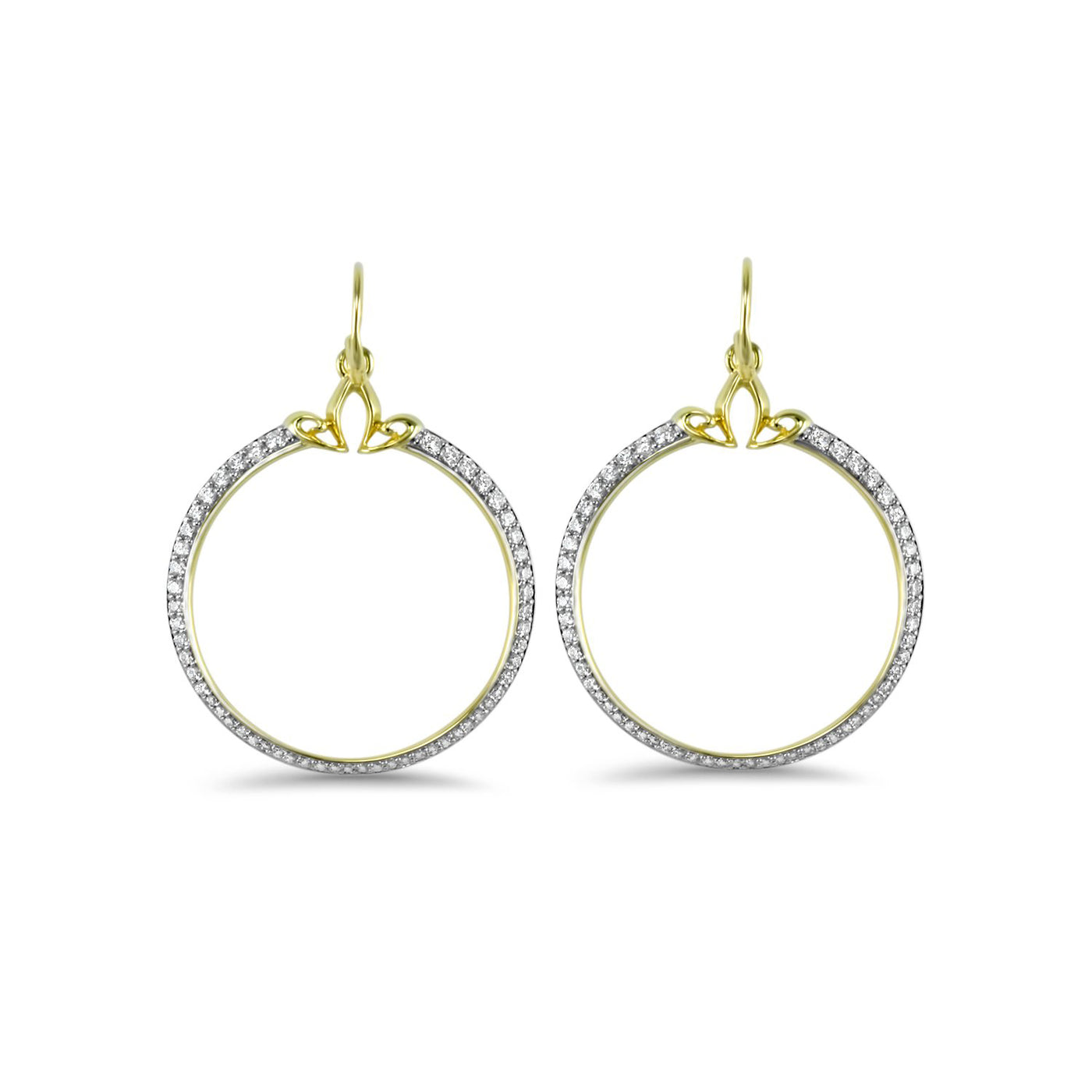 pave hoop earring