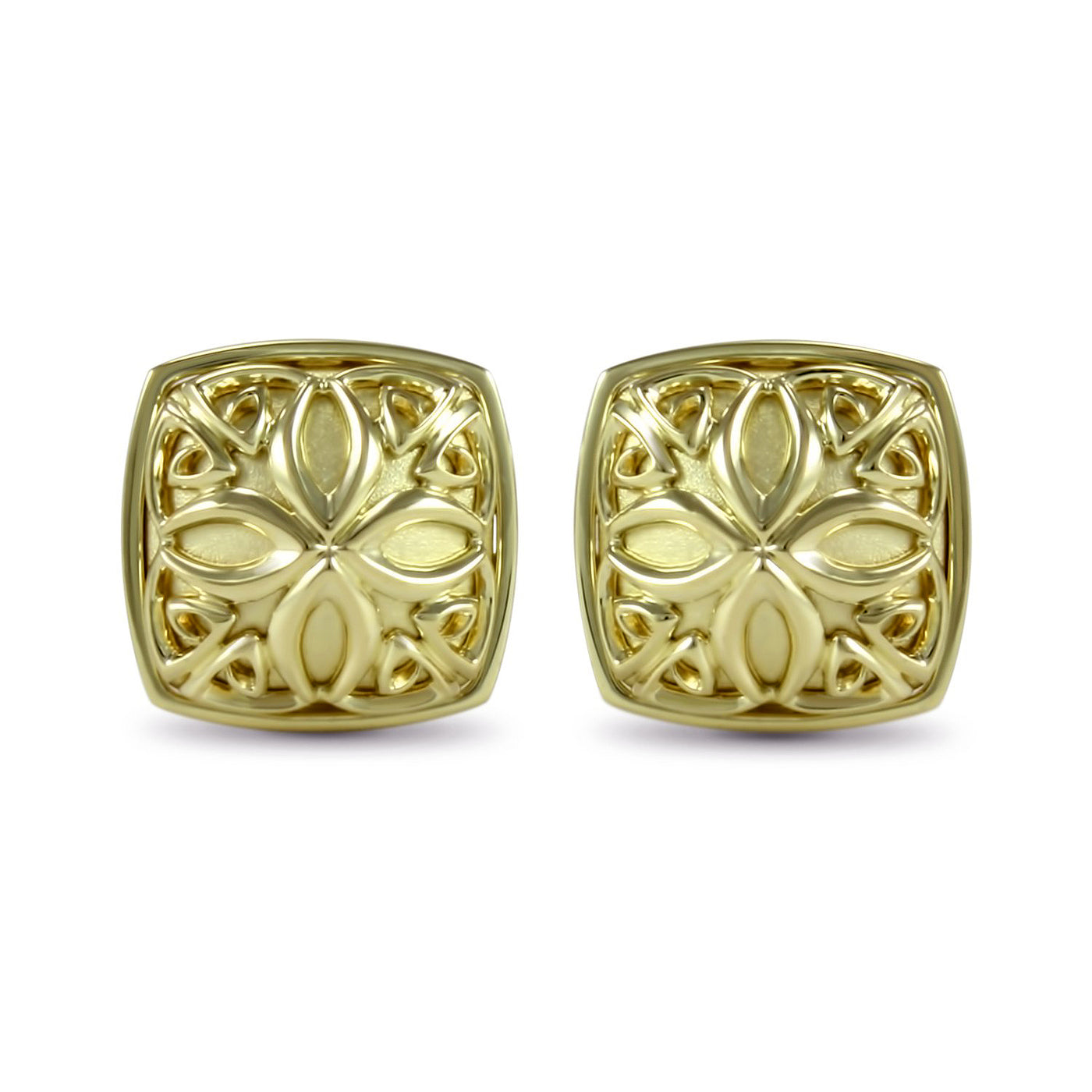 large gold stud earrings