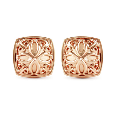 rose gold stud earrings