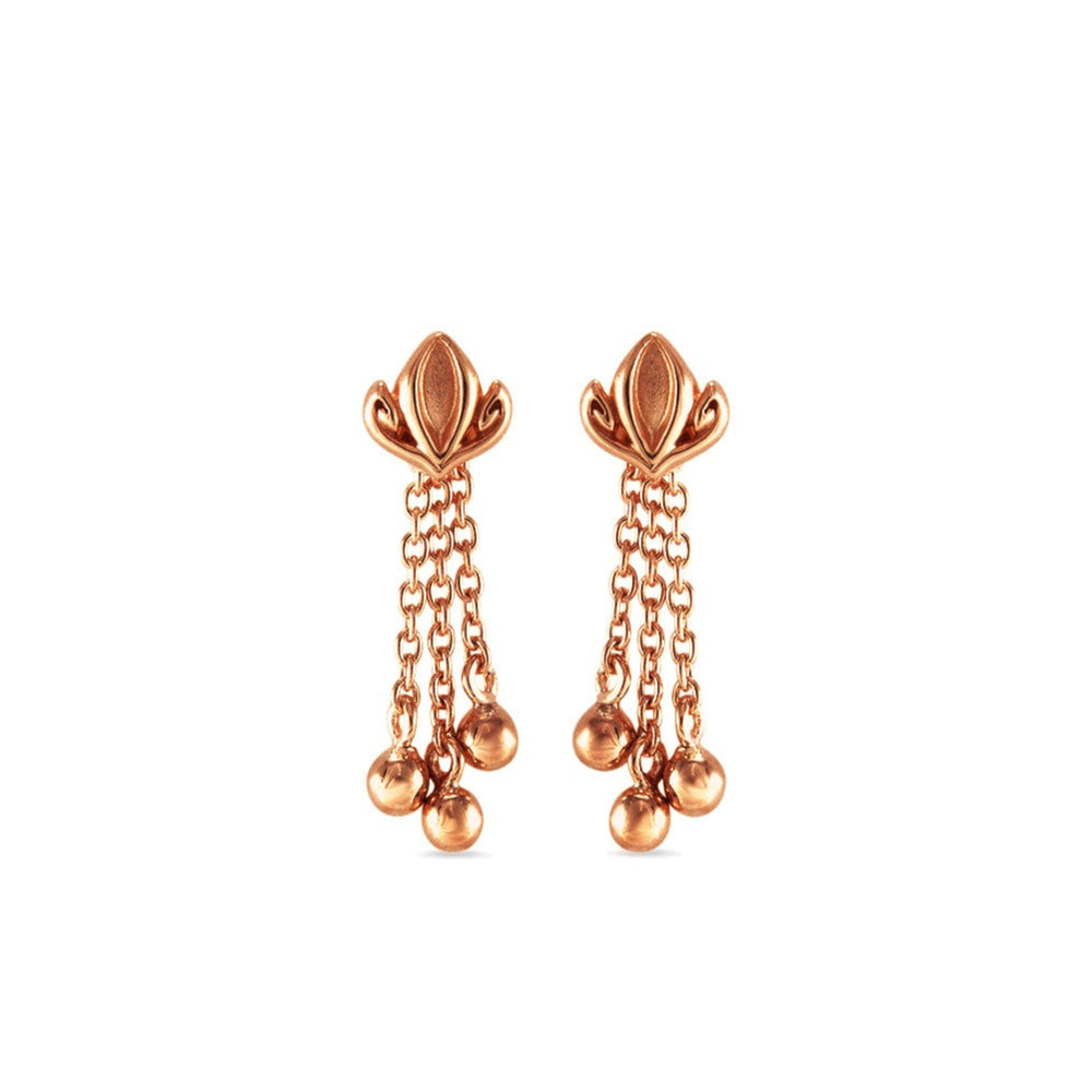 rose gold tassel earring