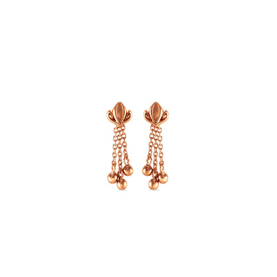 rose gold tassel earring