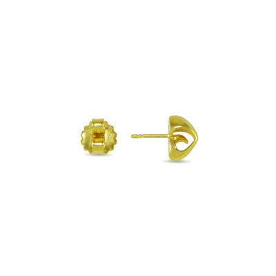 gold stud earring