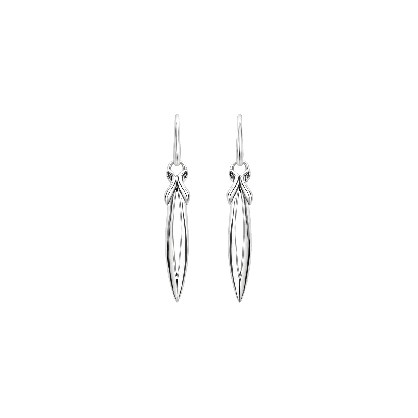 silver dangle earrings