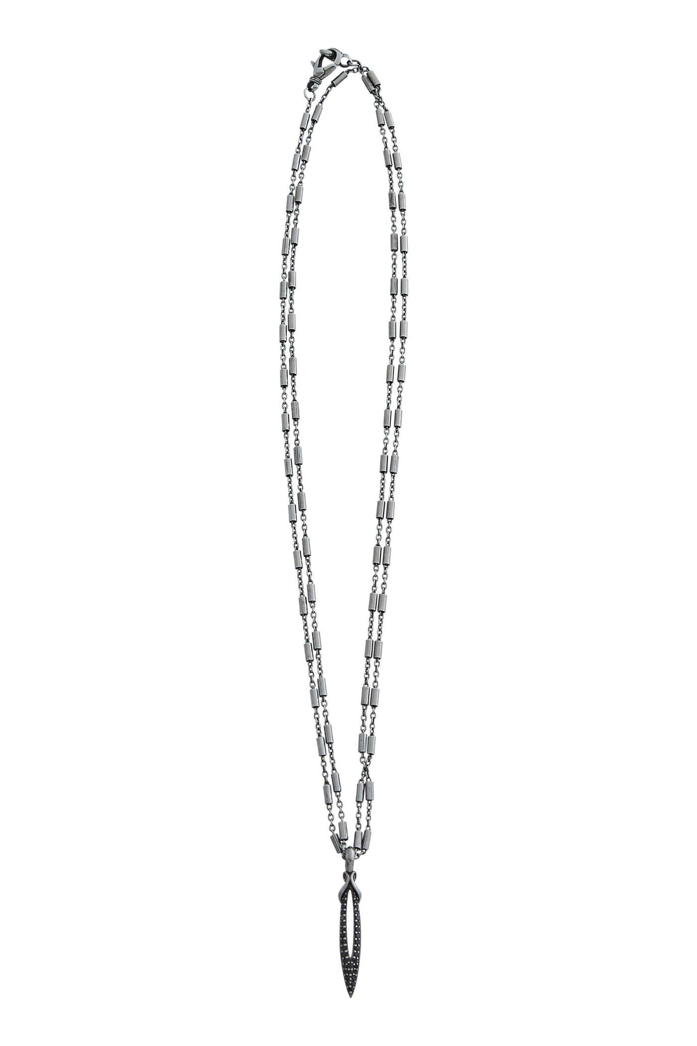 black ruthenium chain necklace